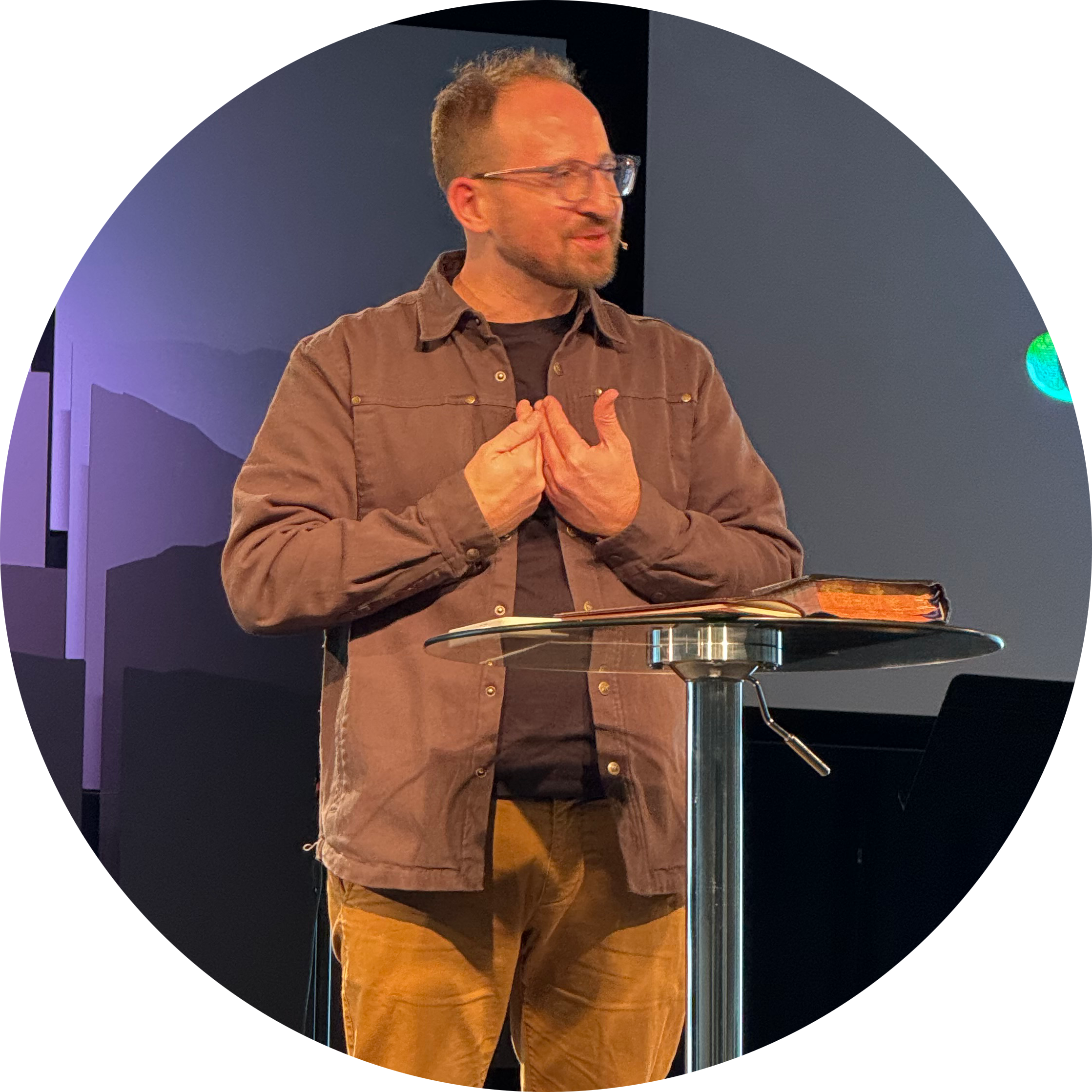 Luke Humbrecht speaking at Church of the Lookout - A Spirit-filled Church in Longmont, CO
